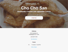 Tablet Screenshot of chochosanphiladelphia.com